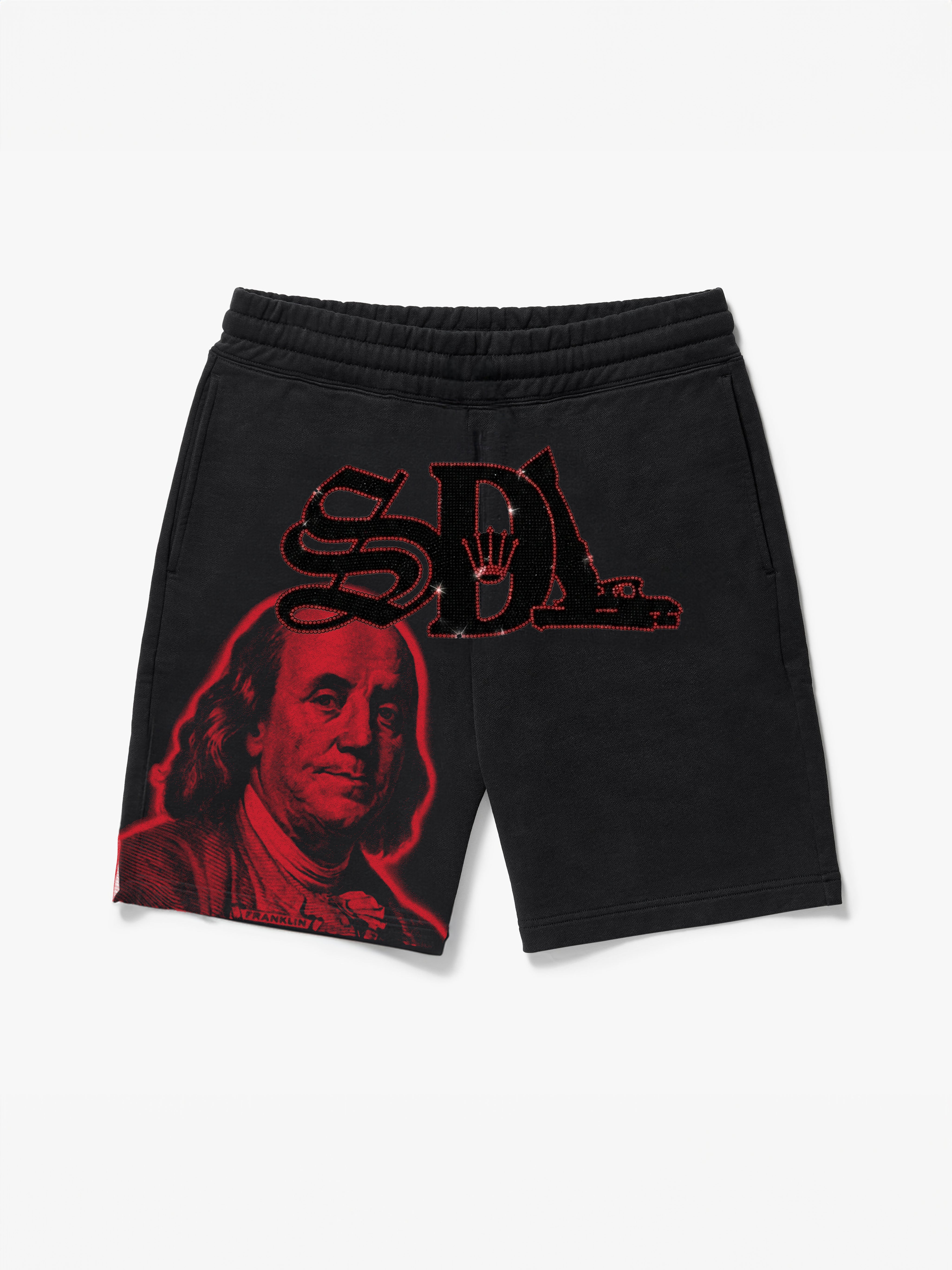 SDL RHINESTONE SHORTS 2