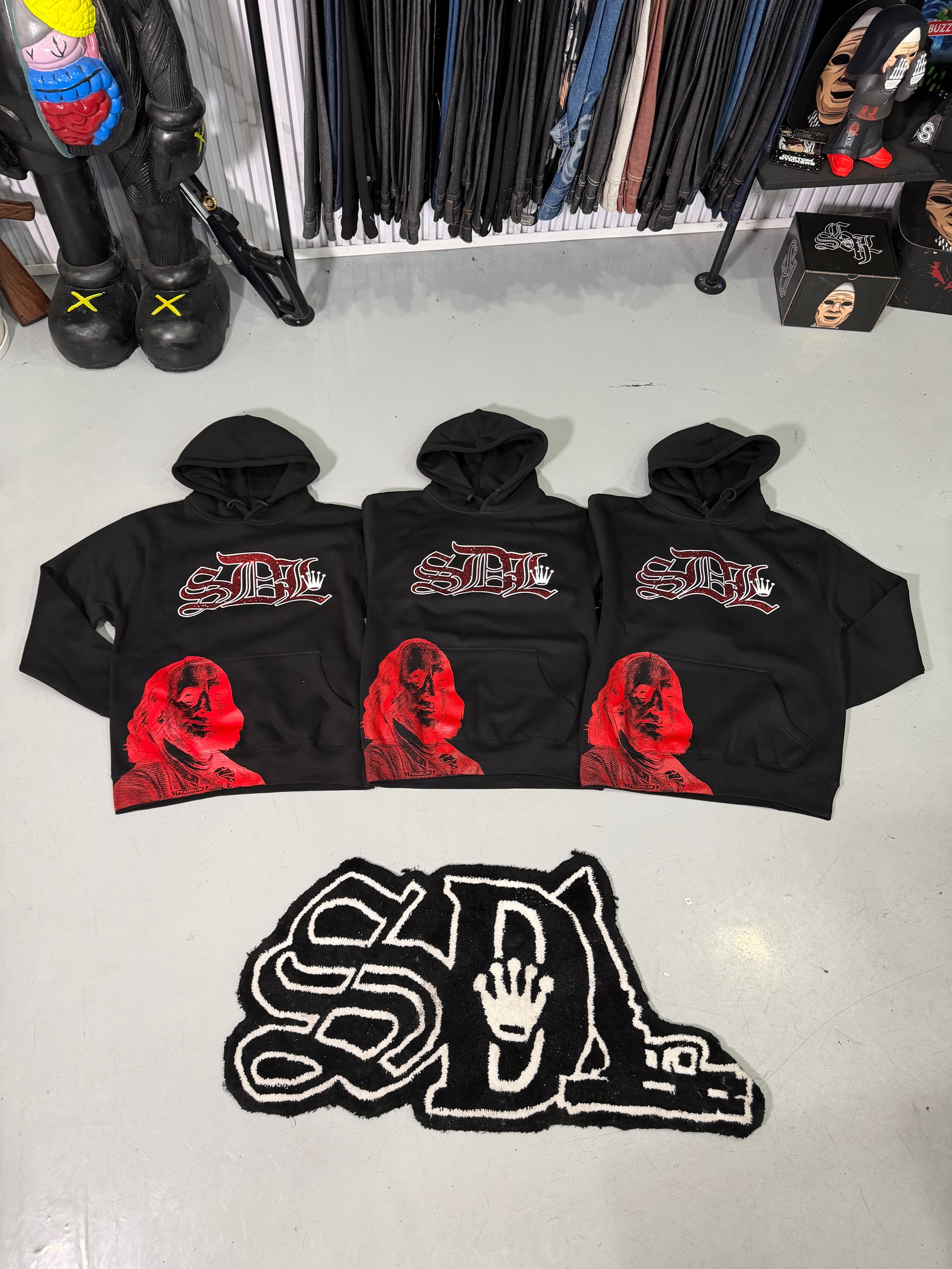 SDL RHINESTONE HOODIES 4