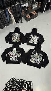 SDL GREEN CAMO HOODIES