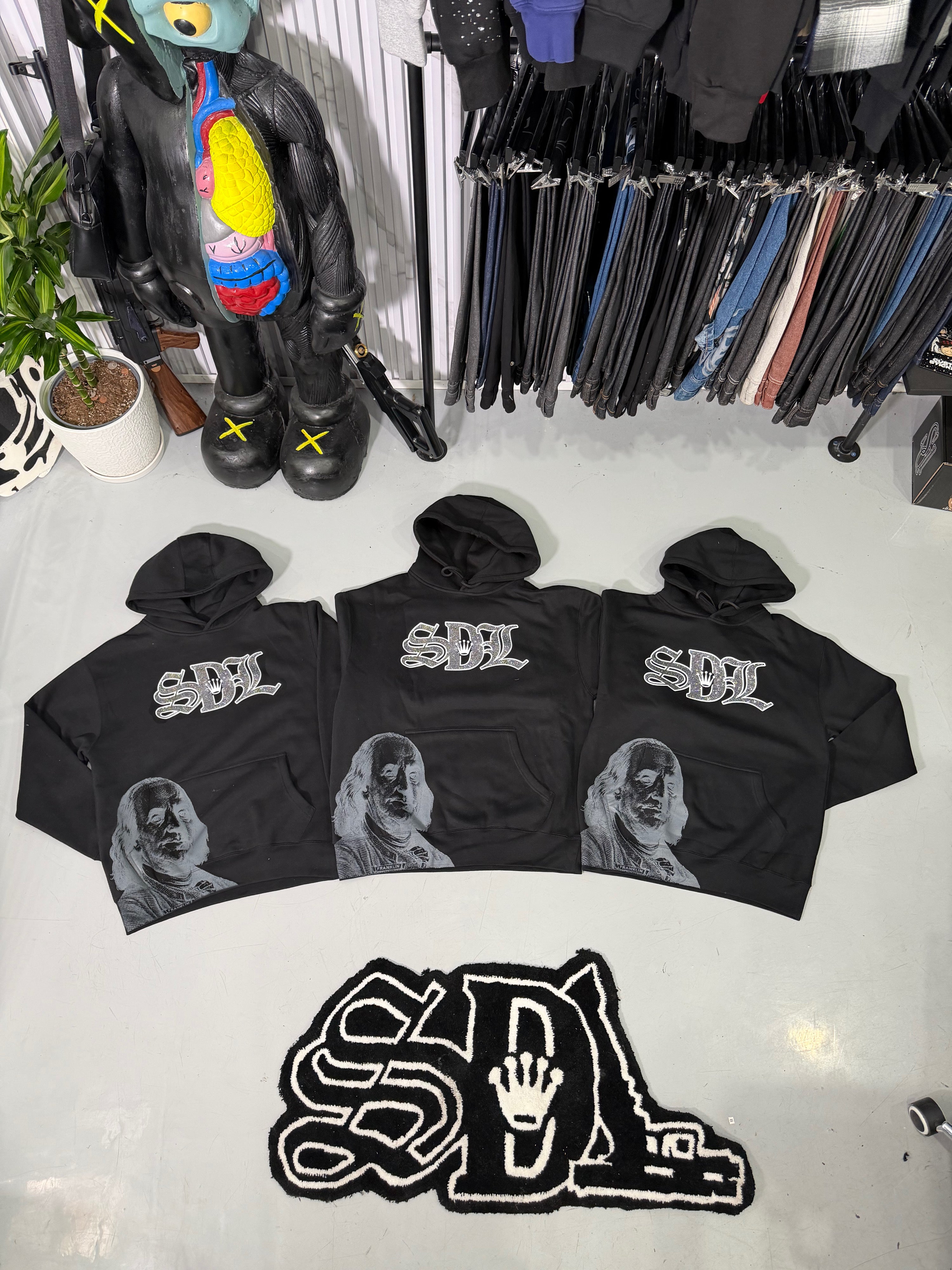 SDL RHINESTONE HOODIES 6