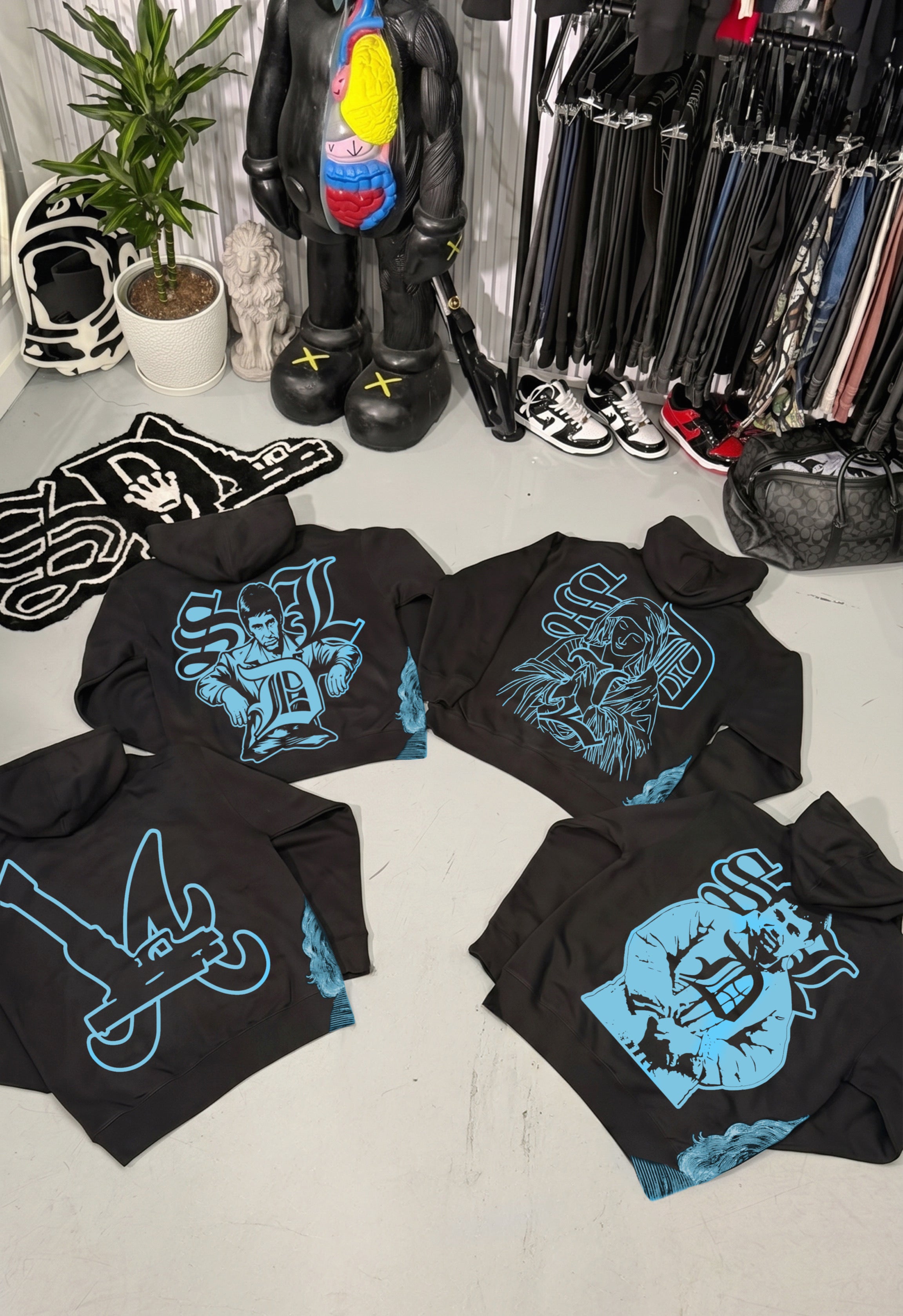 SDL BLACK ZIP-UPS - BBLUE