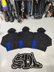 SDL RHINESTONE HOODIES - BLUE
