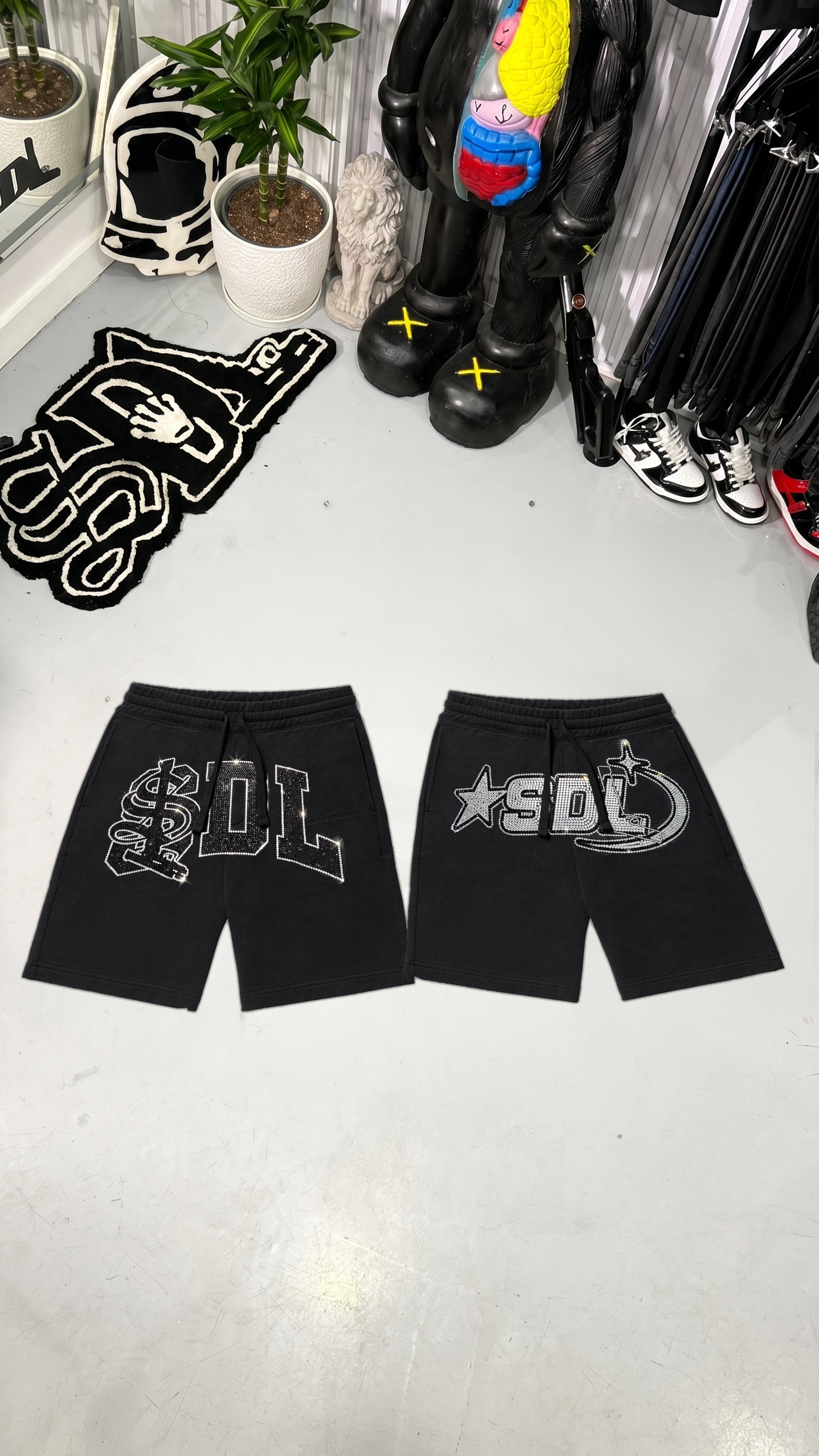 SDL RHINESTONE SHORTS