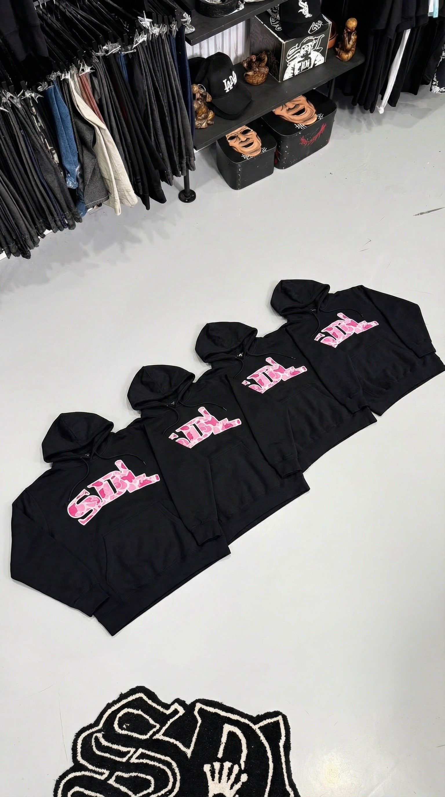 SDL PINK CAMO HOODIES